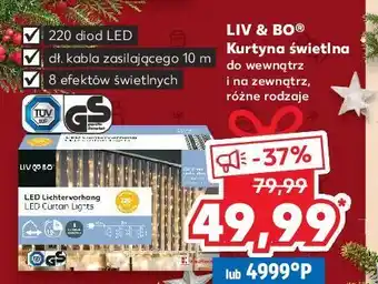 Kaufland Kurtyna świetlna 220 led liv & bo oferta