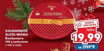 Kaufland Bombonierka solidarność złota wiśnia oferta