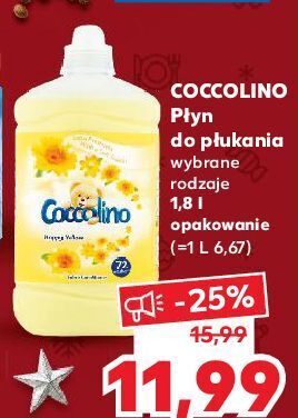 Kaufland Płyn do płukania happy yellow coccolino oferta