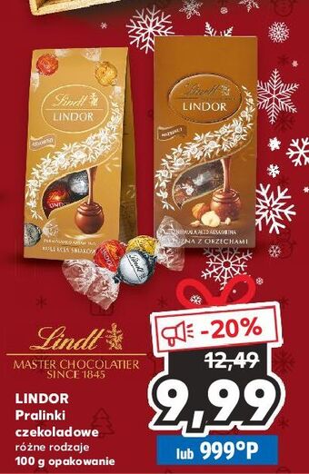 Kaufland Praliny mleczne z orzechami lindt lindor oferta