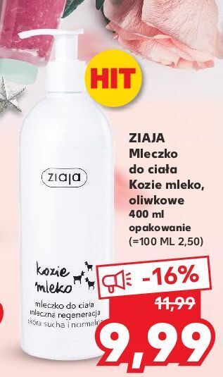 Kaufland Mleczko do ciała ziaja kozie mleko oferta