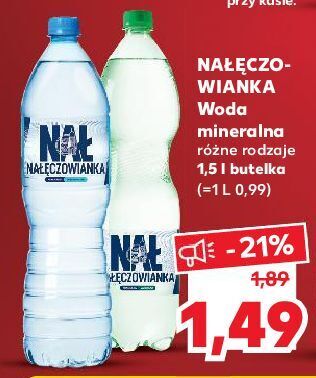 Kaufland Woda gazowana nałęczowianka oferta
