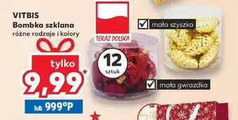 Kaufland Bombki choinkowe szyszki vitbis oferta