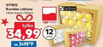 Kaufland Bombki szklane 8 cm vitbis oferta
