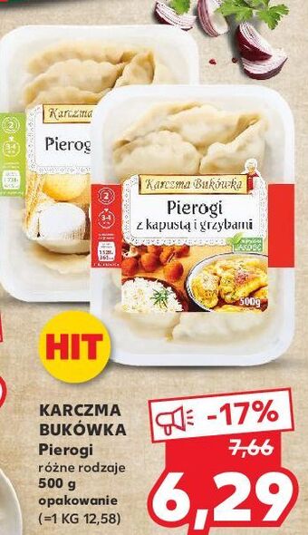 Kaufland Pierogi z kapustą i grzybami karczma bukówka oferta