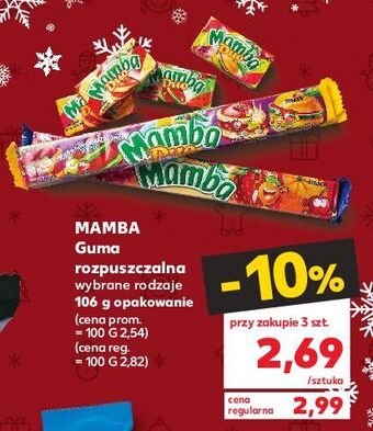 Kaufland Guma rozpuszczalna wieloowocowa mamba oferta