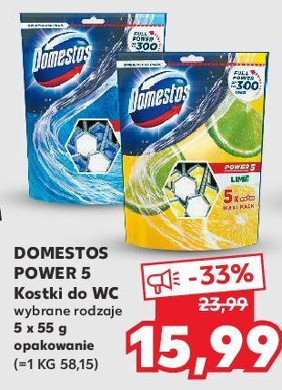 Kaufland Kostka do wc lime domestos power5 oferta