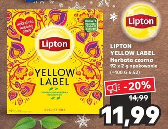 Kaufland Herbata lipton yellow label tea oferta