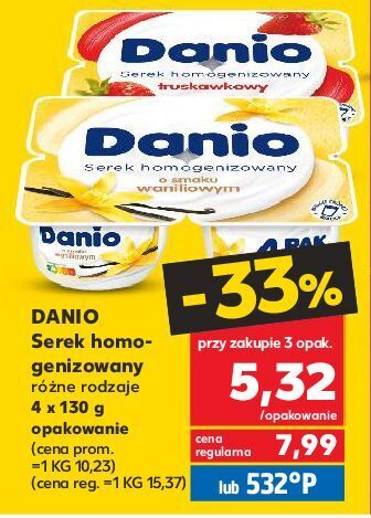 Kaufland Serek truskawka danone danio oferta