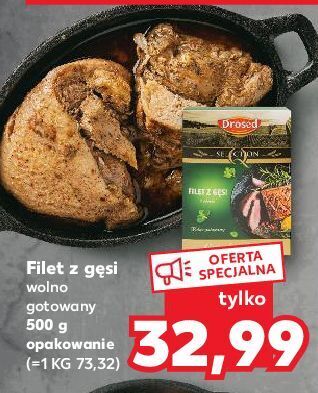 Kaufland Filet z gęsi wolno gotowane drosed oferta
