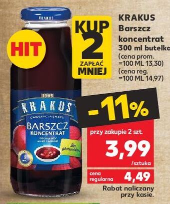 Kaufland Barszcz czerwony krakus maspex oferta