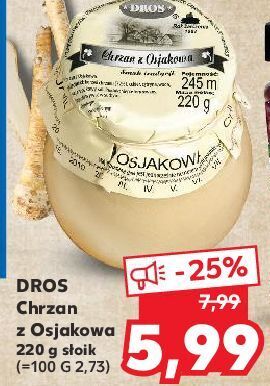 Kaufland Chrzan z osjakowa dros oferta
