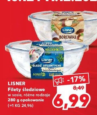 Kaufland Filety śledziowe w sosie grzybowym z borowikami lisner oferta