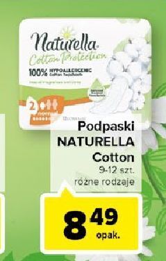 Carrefour Podpaski normal naturella cotton protection oferta