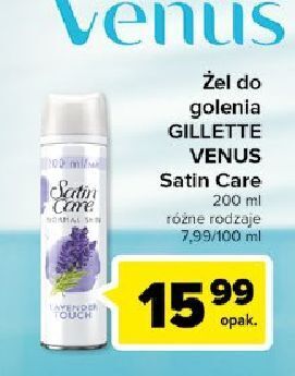 Carrefour Żel do golenia lavender touch gillette satin care oferta