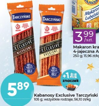 Stokrotka Tarczyński Kabanosy Exclusive 105 g wszystkie rodzaje oferta