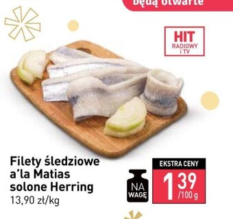Stokrotka Filety śledziowe a'la Matias solone Herring 100g oferta