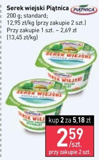 Stokrotka Piątnica Serek wiejski 200g oferta