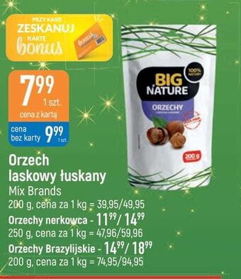 E.Leclerc Orzech laskowy łuskany big nature oferta