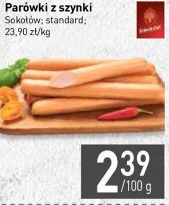 Stokrotka Sokołów Parówki z szynki 100g oferta