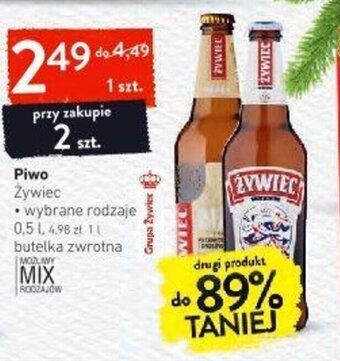 Intermarche Grupa Żywiec Żywiec Piwo wybrane rodzaje 0,5l oferta