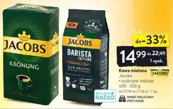 Intermarche Jacobs Kawa mielona wybrane rodzaje 400-500g oferta