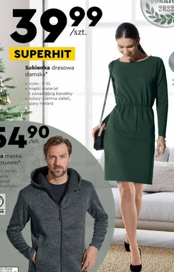 Biedronka Tom&Rose Sukienka dresowa damska rozm. S-XXL oferta