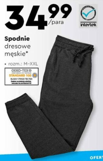 Biedronka Tom&Rose Spodnie dresowe męskie rozm. M-XXL oferta