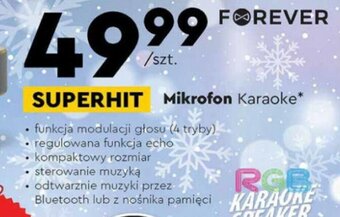 Biedronka Forever mikrofon karaoke oferta