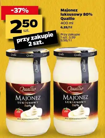 Majonez luksusowy 80% Quallio 2x 400ml