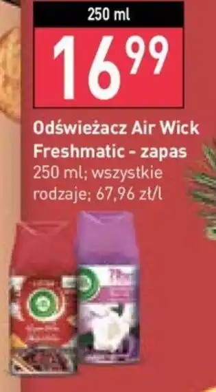 Stokrotka Air Wick Odświeżacz Freshmatic - zapas 250 ml wszystkie rodzaje oferta