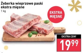 Stokrotka Żeberka wieprzowe paski ekstra mięsne 1 kg oferta
