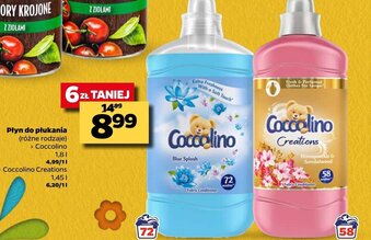 Netto Płyn do płukania Coccolino 1,45-1,8l oferta