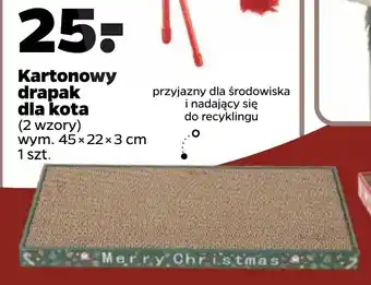 Netto Kartonowy drapak dla kota 45x22x3cm oferta