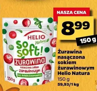 Netto Żurawina nasączona sokiem żurawinowym Helio Natura 150g oferta