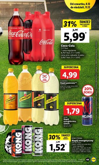 Lidl Napój coca-cola oferta