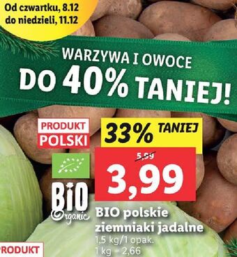 Lidl Ziemniaki bio oferta