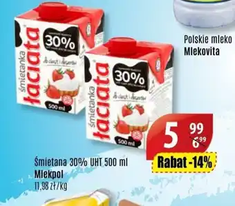 API MARKET Smietana 30% UHT 500ml oferta