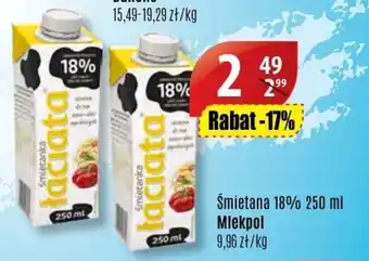 API MARKET Śmietana 18% 250ml oferta