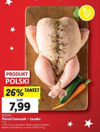 Lidl Tuszka kurczaka rzeźnik codzienna dostawa oferta