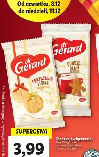 Lidl Ciastka cookie man gingerbread dr gerard oferta