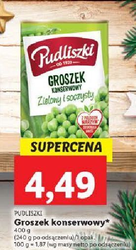 Lidl Groszek konserwowy pudliszki oferta
