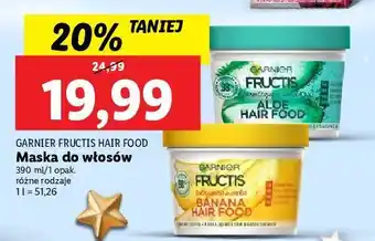 Lidl Maska do włosów banana garnier fructis hair food oferta