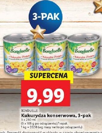 Lidl Kukurydza złocista bonduelle oferta