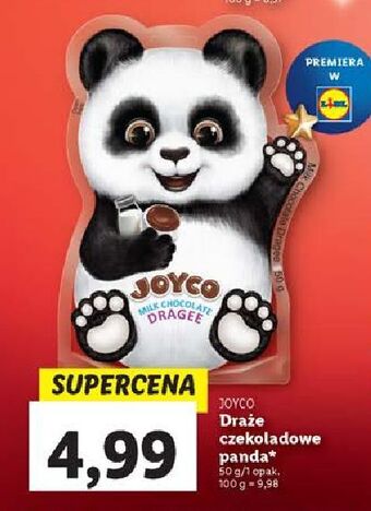 Drażetki czekoladowe panda joyco