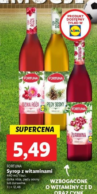 Lidl Syrop pędy sosny fortuna oferta
