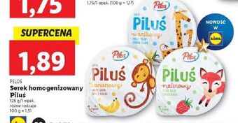 Lidl Jogurt bananowy pilos piluś oferta