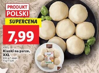 Lidl Kluski na parze virtu oferta
