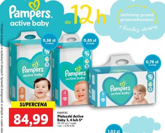 Pieluchy 5 pampers active baby