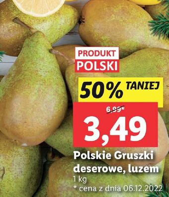 Lidl Gruszki deserowe oferta